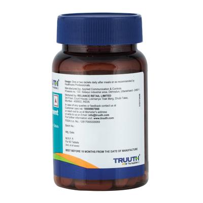 Truuth Calcium, Magnesium, Vitamin D3 & Zinc Tablet 60's - Multi-Vitamins