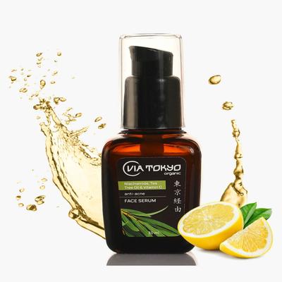 VIA TOKYO ORGANIC Niacinamide & Tea Tree Oil Vit C Face Serum, Anti - Acne, No Sulphates, No Paraben 30 ml - Face Serum