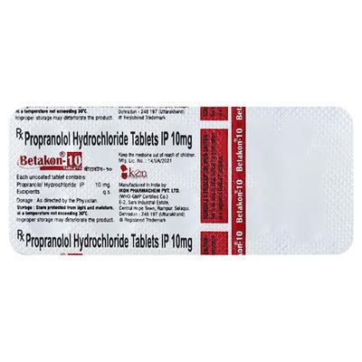 BETAKON 10 Tablet 10's - Hypertension-Bet