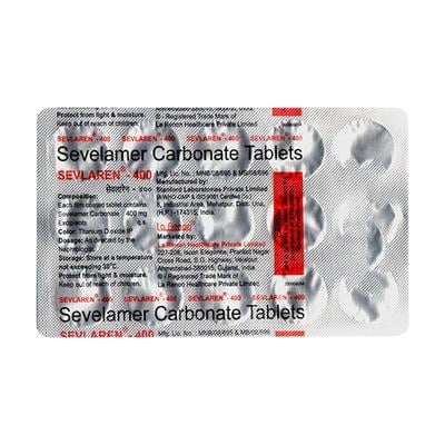 SEVLAREN 400 Tablet 15's - Poisoning/Overdose-Ant