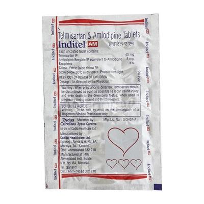 Inditel AM 40mg Tablet 15'S - Hypertension-Ang
