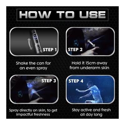 Nivea Men Deep Impact Deodorant - Freshness 150 ml (N) - Women Deodorants/Roll-Ons