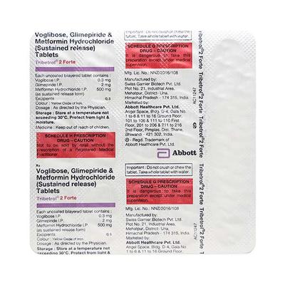 TRIBETROL FORTE 2mg Tablet 15's - Diabetes-Ant