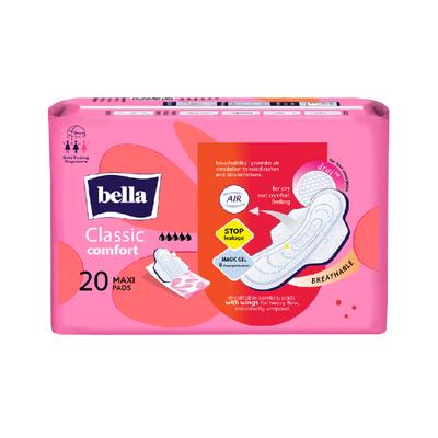 Bella Classic Comfort Breathable Drai Maxi Pads 20's - Sanitary Napkins
