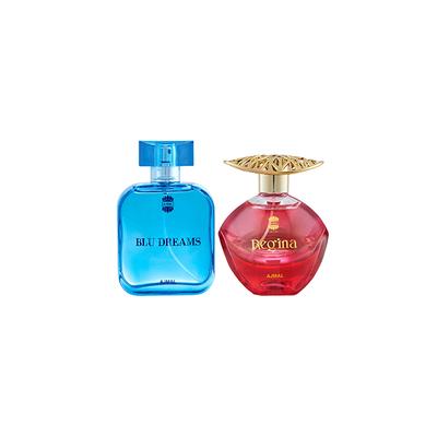 Ajmal Blu Dreams EDP Citurs Fruity Perfume And Regina EDP Floral Fruity Perfume 200 ml - Perfumes (Edt/Edp)