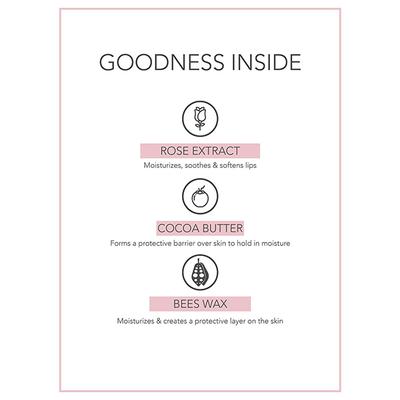 Fabessentials Rose Petal Cocoa Butter Lip Butter 5 gm - Lip Scrubs