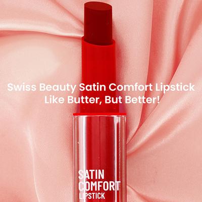 Swiss Beauty Satin Comfort Lipstick - Grape WIne 3 gm - Lipsticks