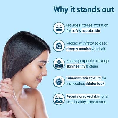 Aravi Organic 100% Pure and Natural Cold Pressed Coconut Carrier Hair Oil 200 ml - Hair Oils