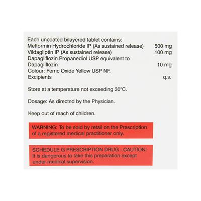 VINGLYN TRIO 500 Tablet 10's - Diabetes-Ant