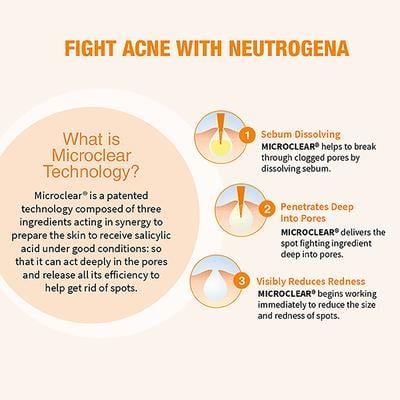 Neutrogena Oil Free Acne Wash 175 Ml - Scrubs & Exfoliants