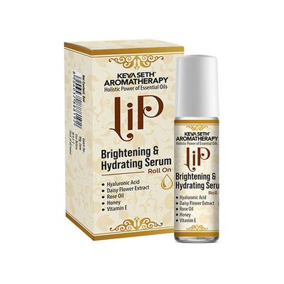 Keya Seth Aromatherapy Lip Brightening and Hydrating Serum with Roll-On with Hyaluronic Acid, Rose Oil 8 ml - Lip Scrubs
