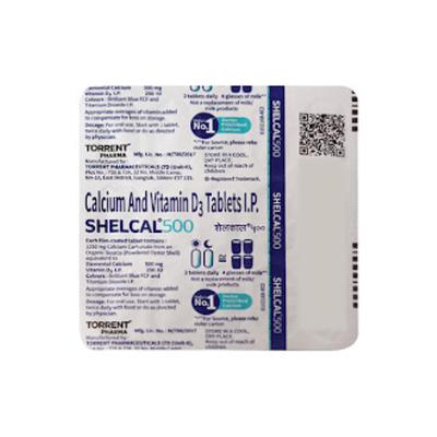 Shelcal-500 Tablet 15's - Calcium And Minerals
