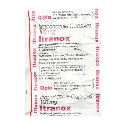 Itranox 100mg Capsule 4'S - Fungal Infections-Anf