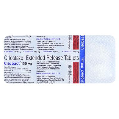 CILOBACT 100mg Tablet 10's - Intermittent Claudication-Per