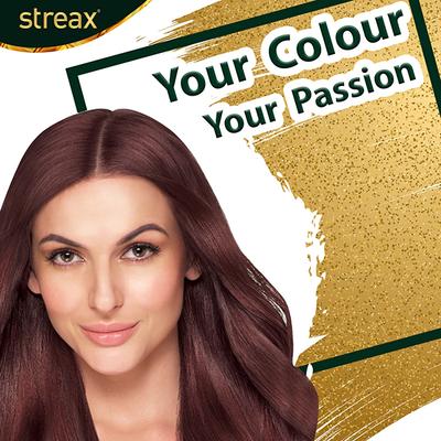 Streax Hair Colour - Cinnamon Red (35gm+25ml) 1's - Crème