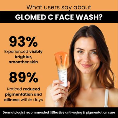 GLOMED C SKIN REJUVENATION & HYDRATION Face Wash 70g - Dry Skin-Emo