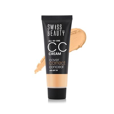 Swiss Beauty All-In-One CC Cream-Light Beige 25 gm - Bb & Cc Creams