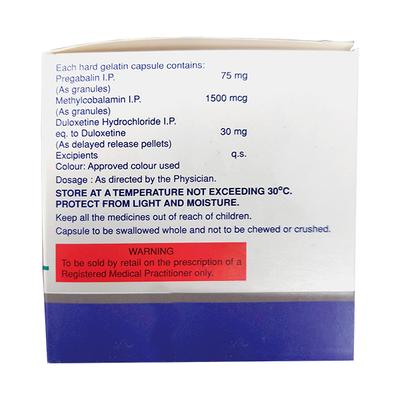PREGABA DM 75/30 Capsule 10's - Neuropathic Pain-Dru