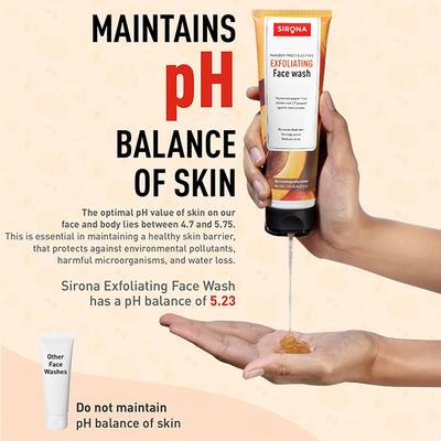 Sirona Exfoliating Face Wash 125 ml - Face Wash & Cleansers