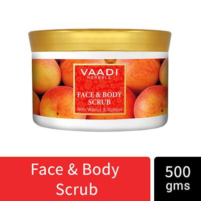 Face And Body Scrub With Walnut And Apricot 500 gm - Face Scrubs