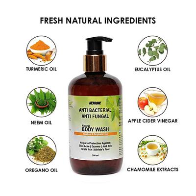 Mensome Natural Anti Bacterial & Fungal Body Wash 300 ml - Shower Gels & Body Wash