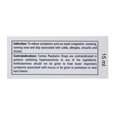 Contus Paediatric Drops 15ml - Cough And Cold-Cou
