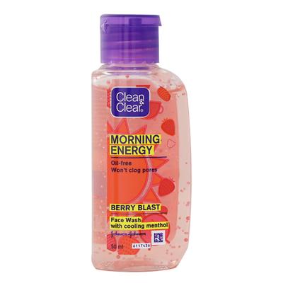 Clean & Clear Morning Energy Face wash - Berry Blast 50 ml - Face Wash & Cleansers