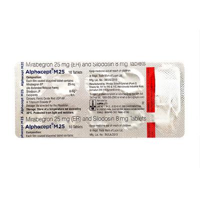 ALPHACEPT M 25 Tablet 10's - Bladder And Prostate Disorders-Dru