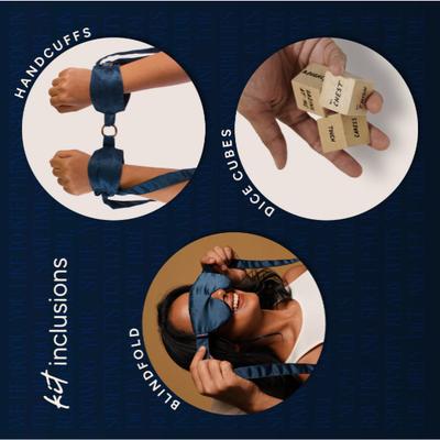 MyMuse Blindfold, Handcuffs & Dice Adult Game for Couples 1's - Intimate Tools & Accessories