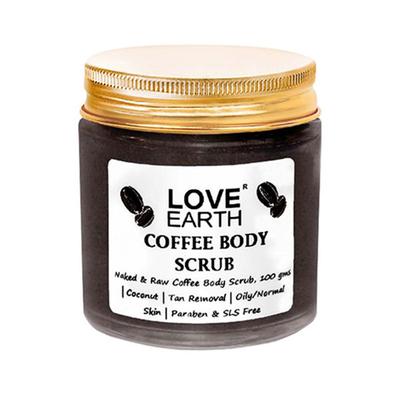 Love Earth Coffee Body Scrub With Organic Shea Butter & Vitamin E 100 gm - Body Butter
