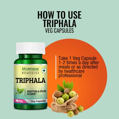Morpheme Remedies Triphala 500mg Extract 60's - Herbal Dietary Supplement
