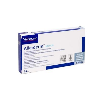 Virbac Allerderm spot on Dog Emulsion Pack of 6 x 4 ml - Pet Healthcare