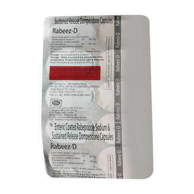 RABEEZ D Capsule 10's - Ulcer/Reflux/Flatulence-Aaa