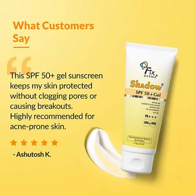 Fixderma Shadow 50+ Gel 75 gm - Body Sunscreen