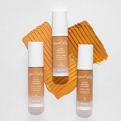Pigment Play 3-In-1 Foundation & Concealer- Cover + Enhance + Nourish - 05 Medium Beige 30 ml - Foundation