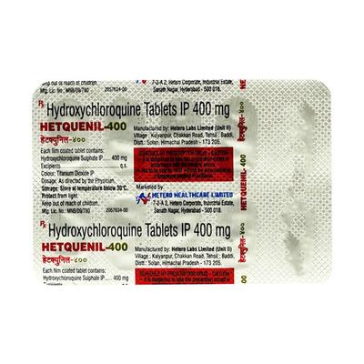 HETQUENIL 400 Tablet 10's - Malarial