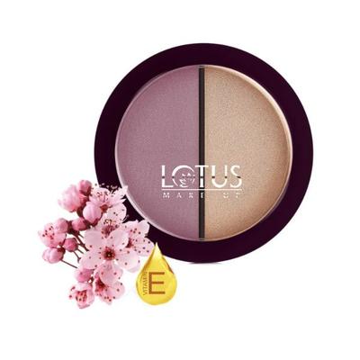 Lotus Makeup Proedit Silk Touch Blush Highlighter Duo Adorable Soul Bh04 12 gm - Blushes