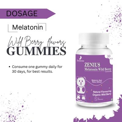 Zenius Melatonin Wild Berry Gummies 30's - Mental Health