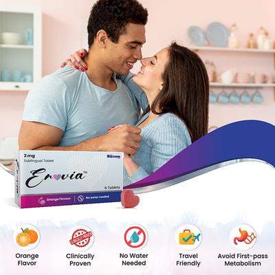 EROVIA 2 MG ORANGE FLAVOUR Sublingual Tablet 6's - Impotence/Erectile Dysfunction (Ed)