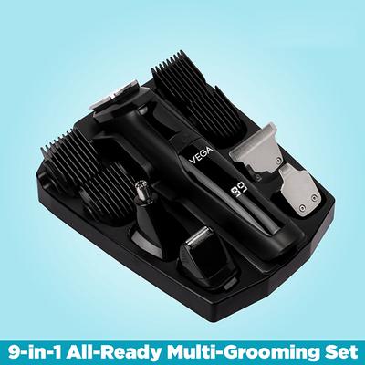 VEGA Men 9 in 1 MultiGrooming Set with Beard Hair Trimmer Nose Trimmer & Body Groomer And Shaver (VHTH-21) 1 gm - Trimmers