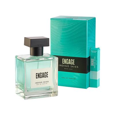 Engage EDP Indigo Skies 100ml+3ml Vial 1's - Men Perfumes (Edt/Edp)
