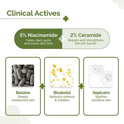 The Derma Co. 5% Nia-Ceramide Intense Moisturizing Cream, 24hrs Moisturization 100 gm - Face Moisturizers