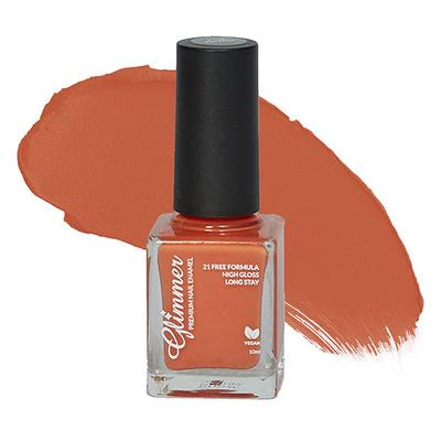 Glimmer Premium Nail Enamel Fiery Red 10 ml - Nail Polish