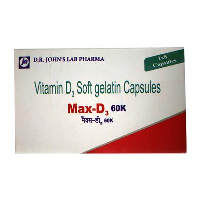 MAX D3 60k Softgel Capsule 8's - Supplements-Vam
