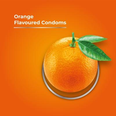 Skore 1500+ Raised Dots Condoms - Orange 10's - Plain/Flavoured Condoms