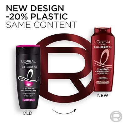 L'Oreal Paris Fall Resist 3X Anti Hairfall Shampoo 340 Ml - Shampoos