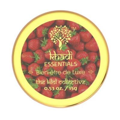 Khadi Essentials Lip Scrub - Strawberry & Beetroot 15 gm - Lip Scrubs