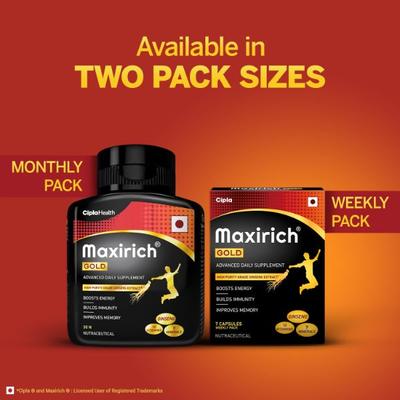 Maxirich Gold Capsules 7's - Multi-Vitamins