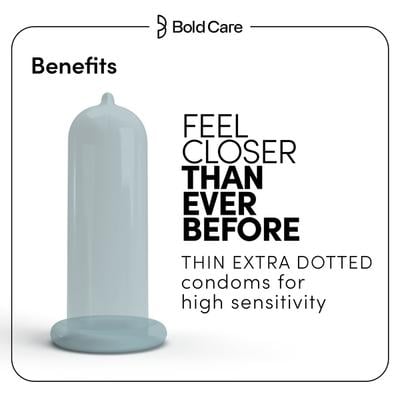 Bold Care 404 Extra Dots Condoms 10's - Plain/Flavoured Condoms