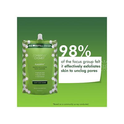 Conscious Chemist Gentle Oil Control Face Cleanser + Refill Pack 100 Ml + 250 Ml 2's - Face Wash & Cleansers